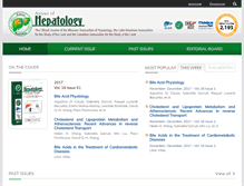 Tablet Screenshot of annalsofhepatology.com